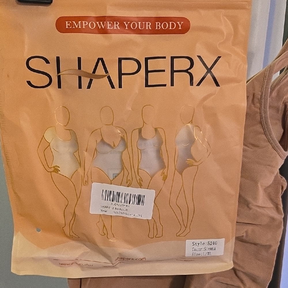 NWT - ShaperX Women's Shapewear Bodysuit - Nude